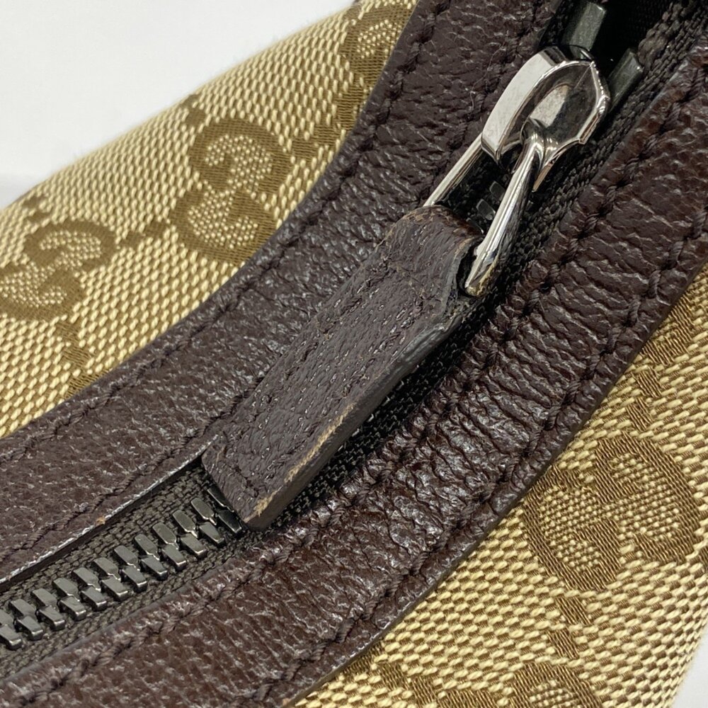 GUCCI Authentic Brown Canvas Shoulder Bag - Picture 9 of 13